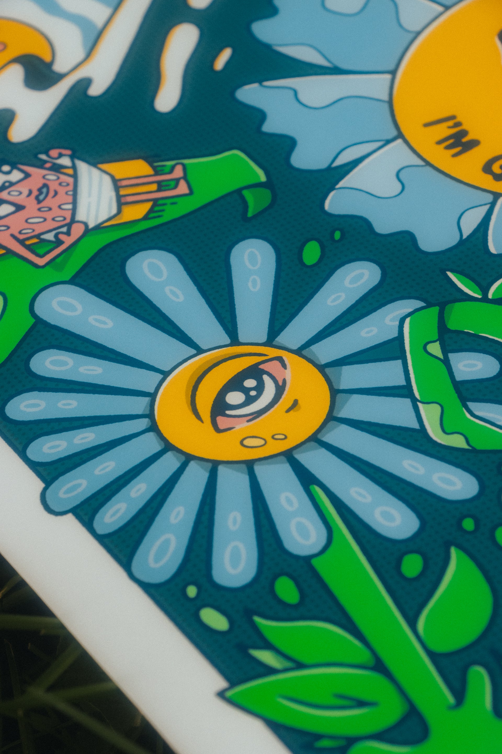 summer soirée print (blue)