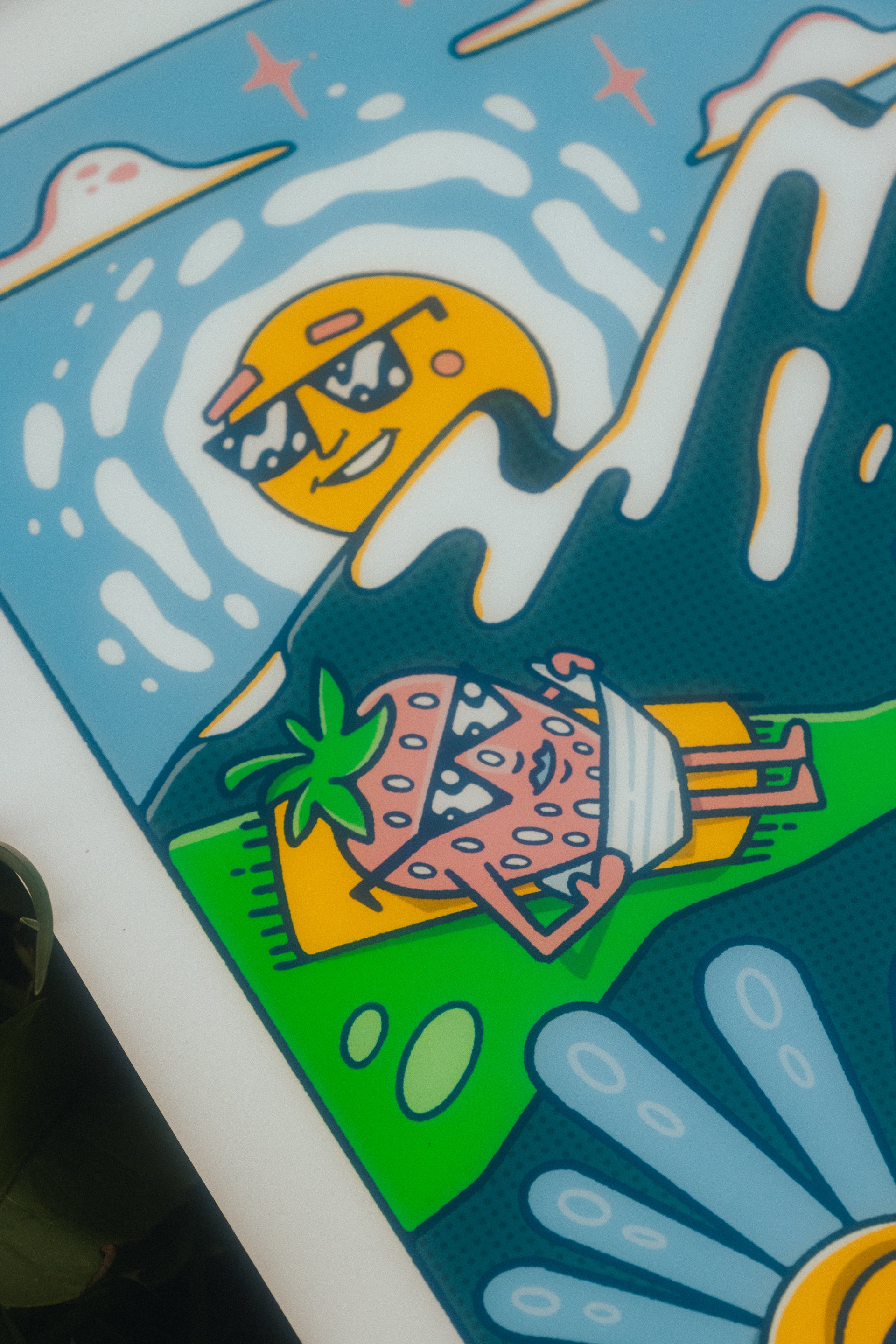 summer soirée print (blue)