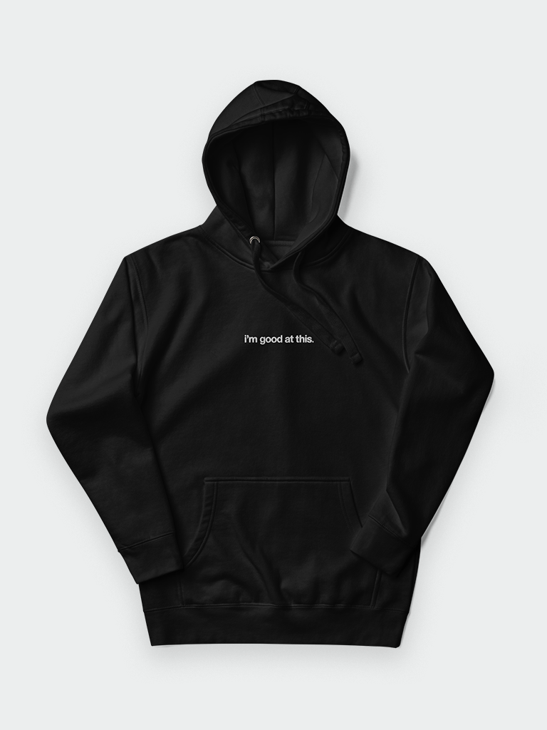 embroidered hoodie