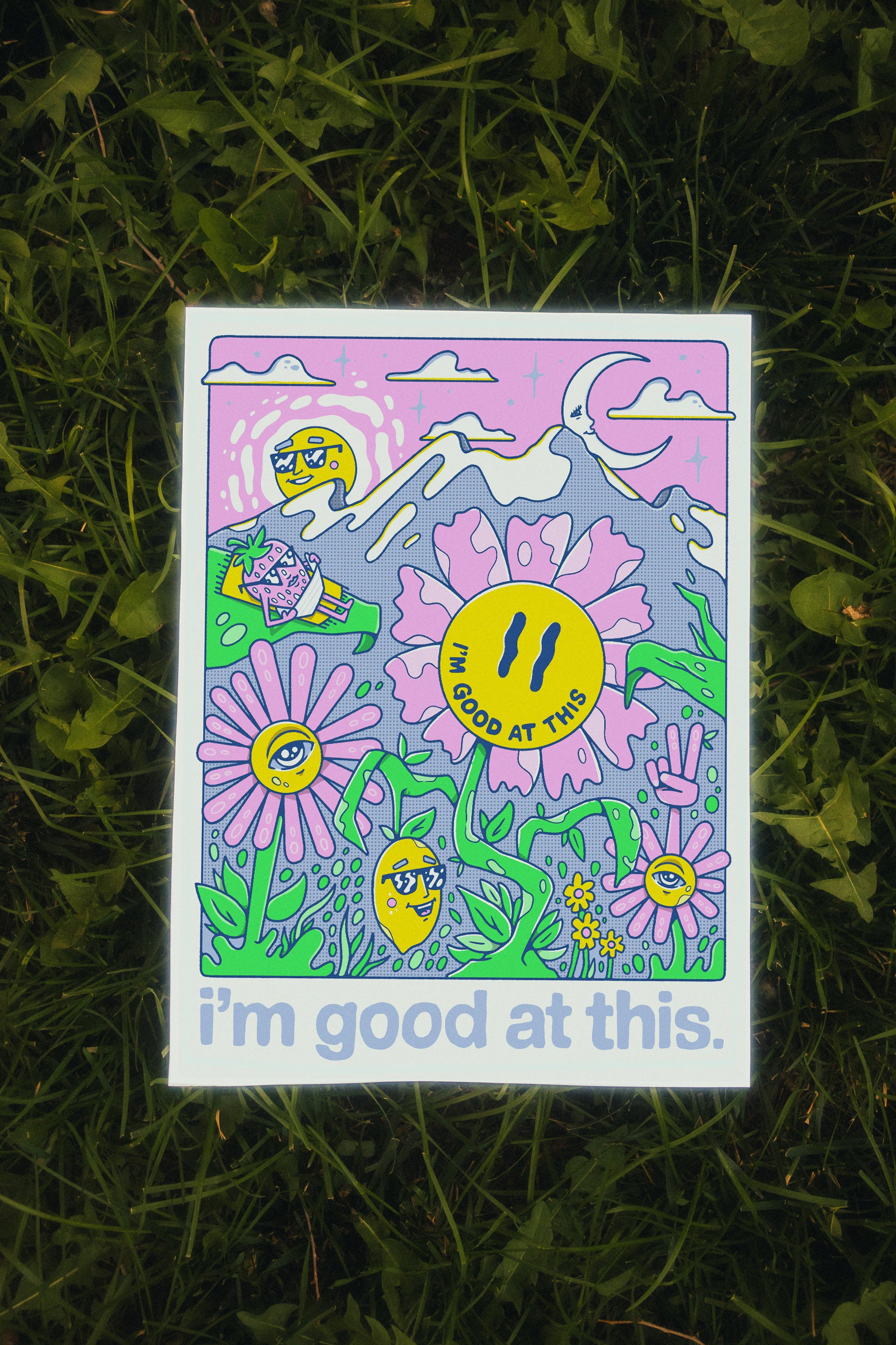 summer soirée print (pink)