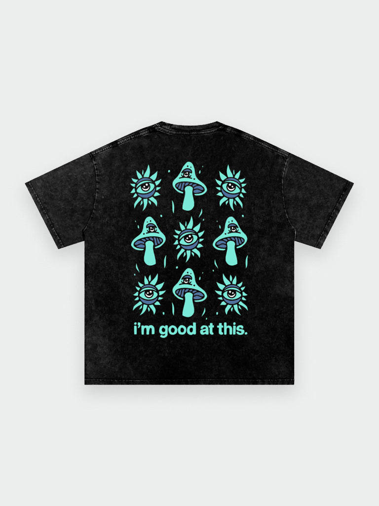 open your mind tee – charcoal