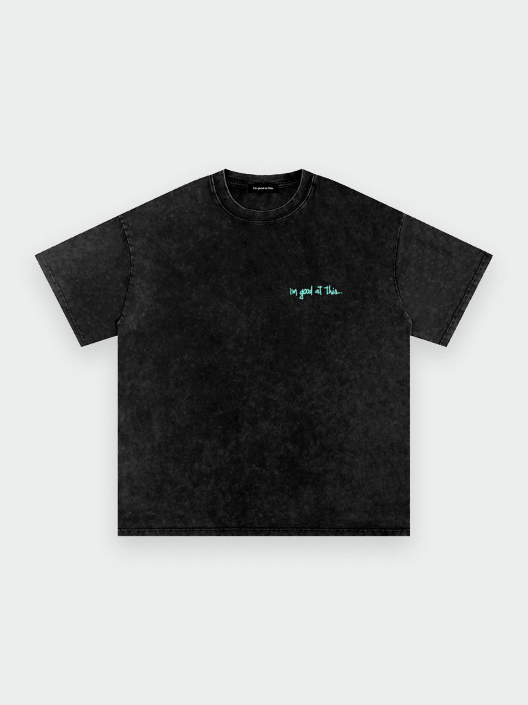 open your mind tee – charcoal