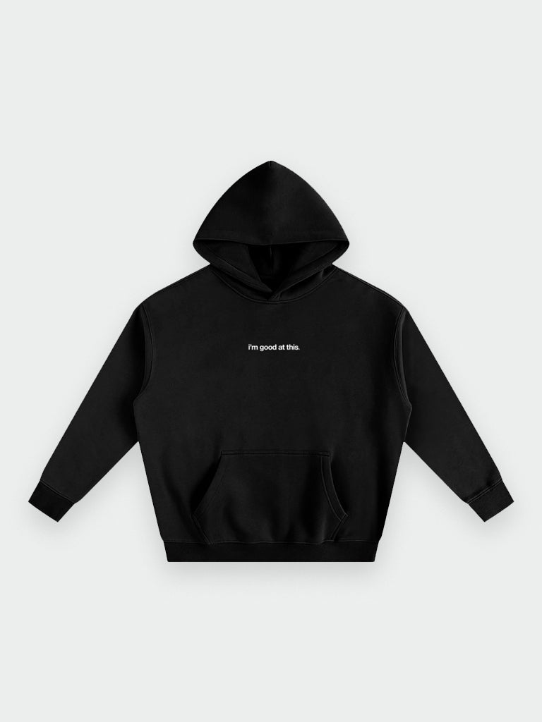 classic hoodie – black