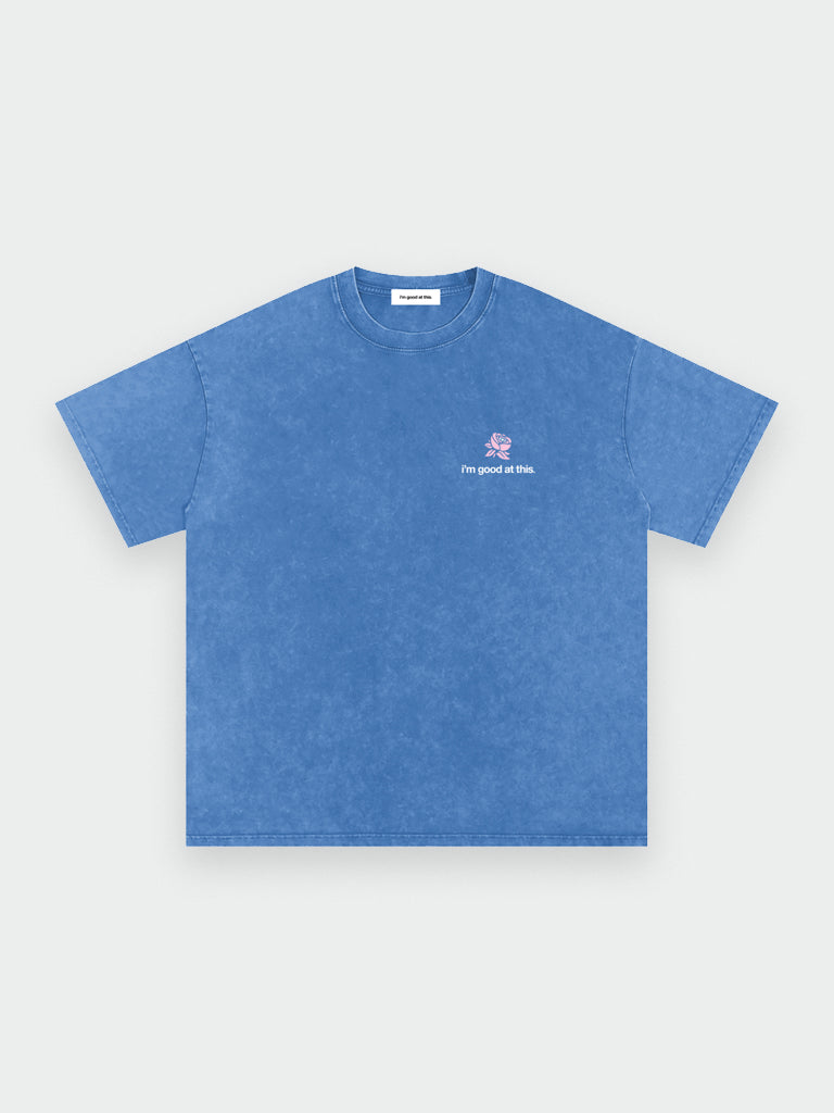 snow cats tee – sky blue