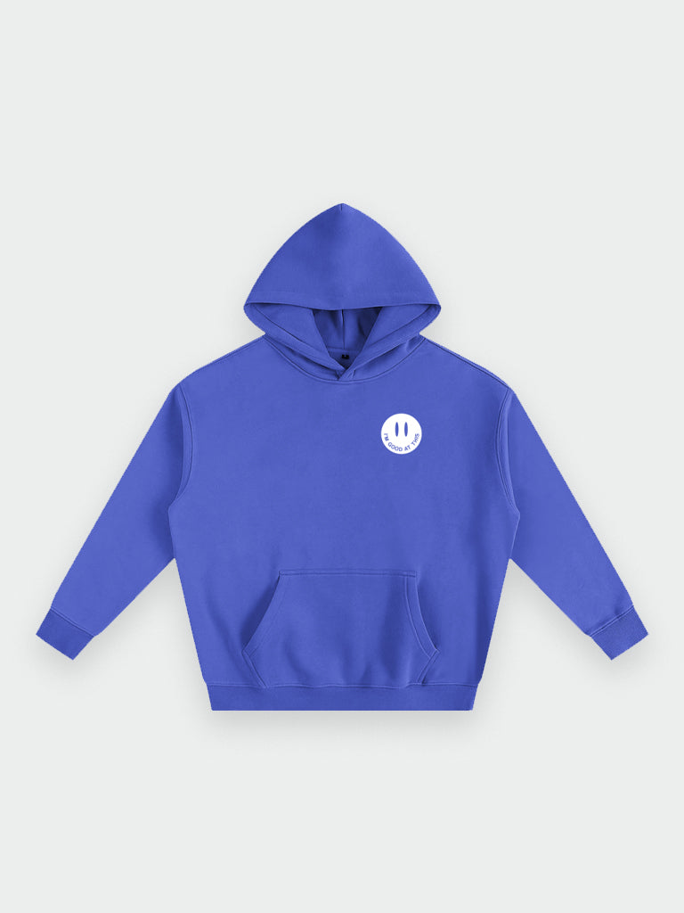 smile hoodie – royal blue