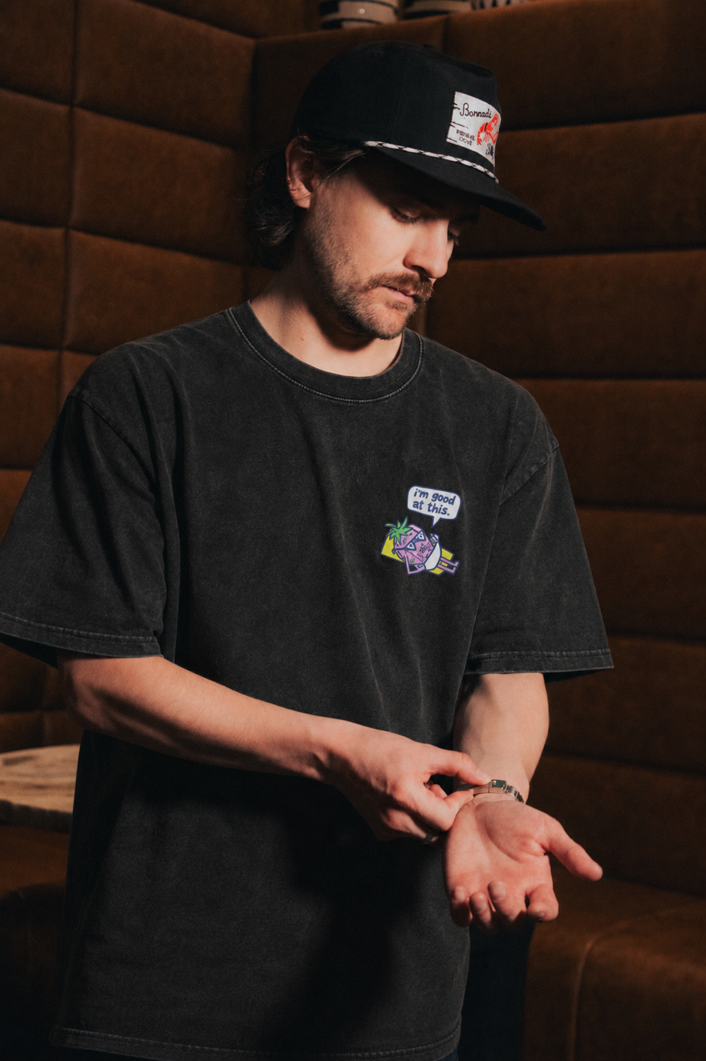 berry good at this tee – charcoal