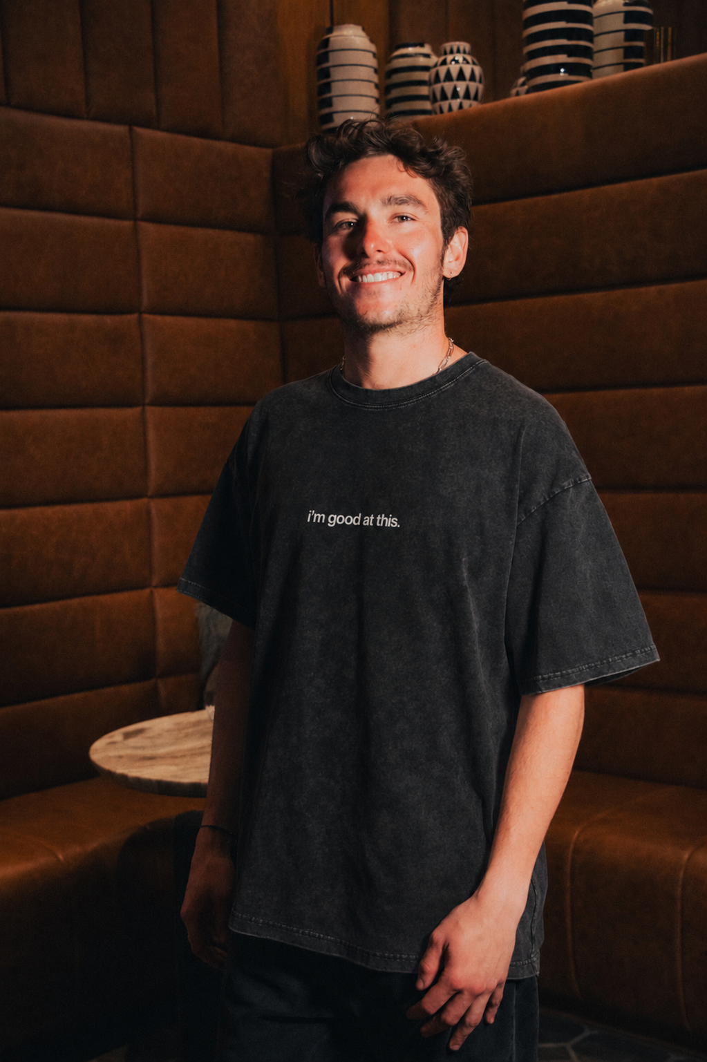 signature tee – charcoal