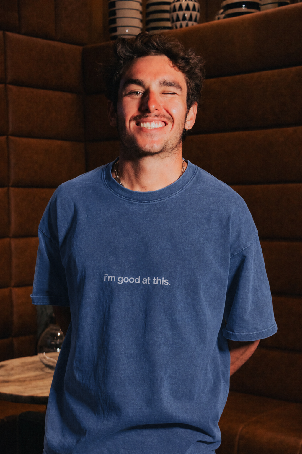 signature tee – ocean blue