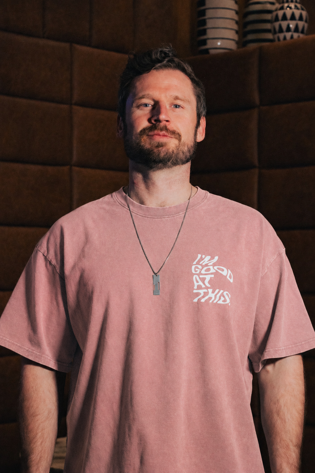 swirl tee – peach