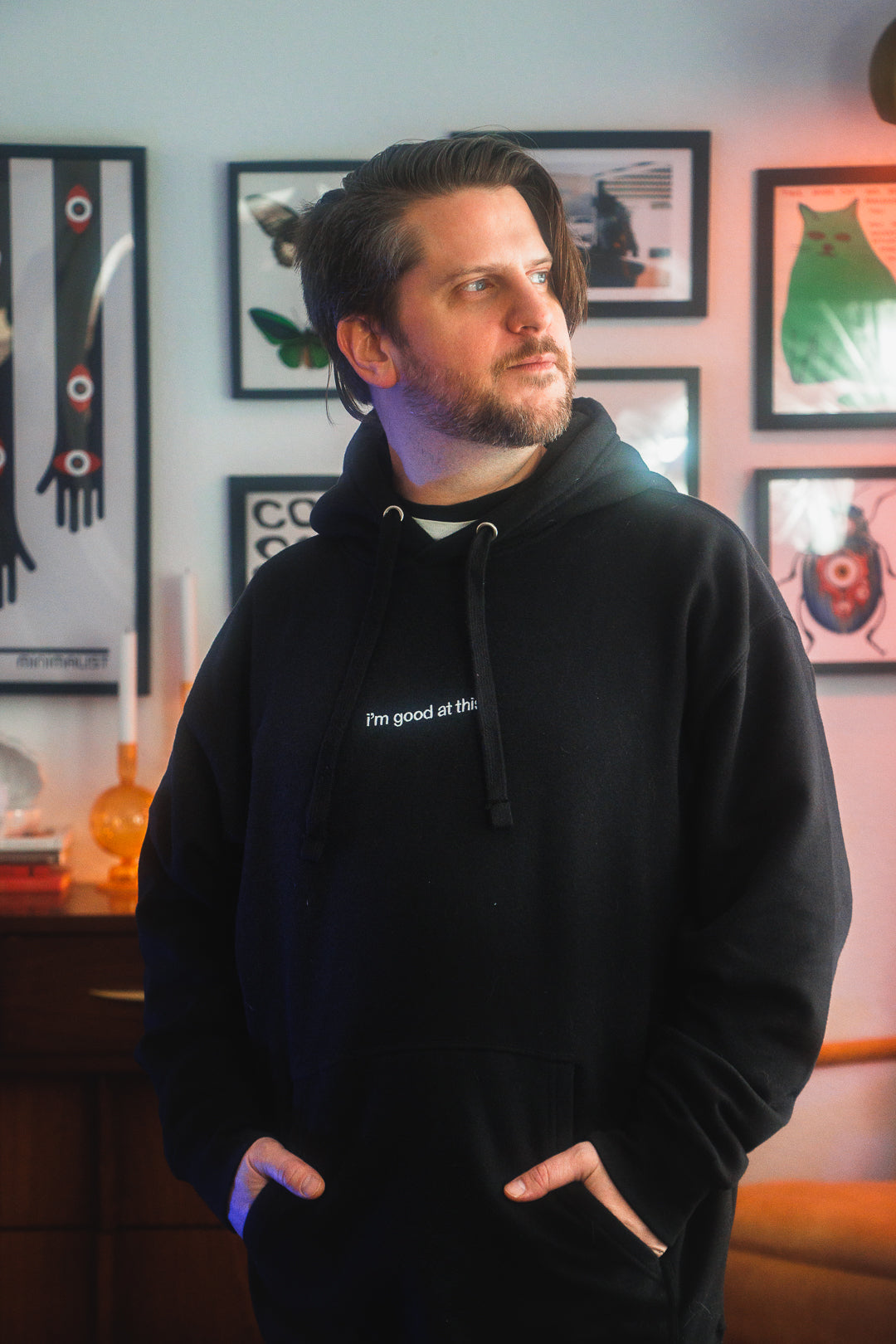 embroidered hoodie