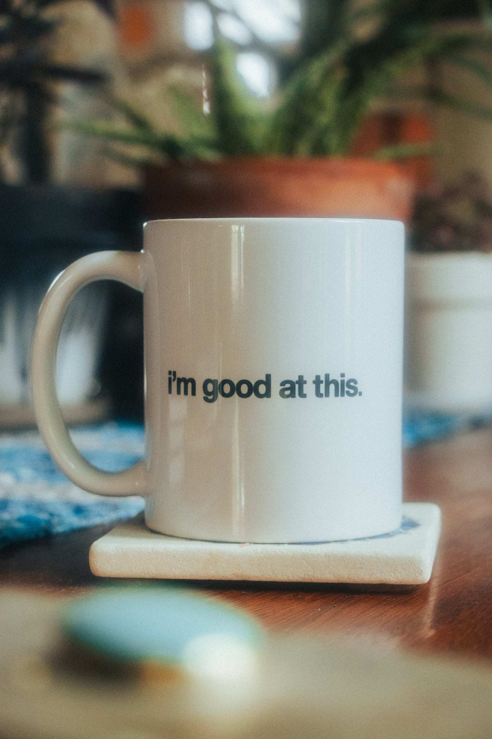 i'm good at this mug