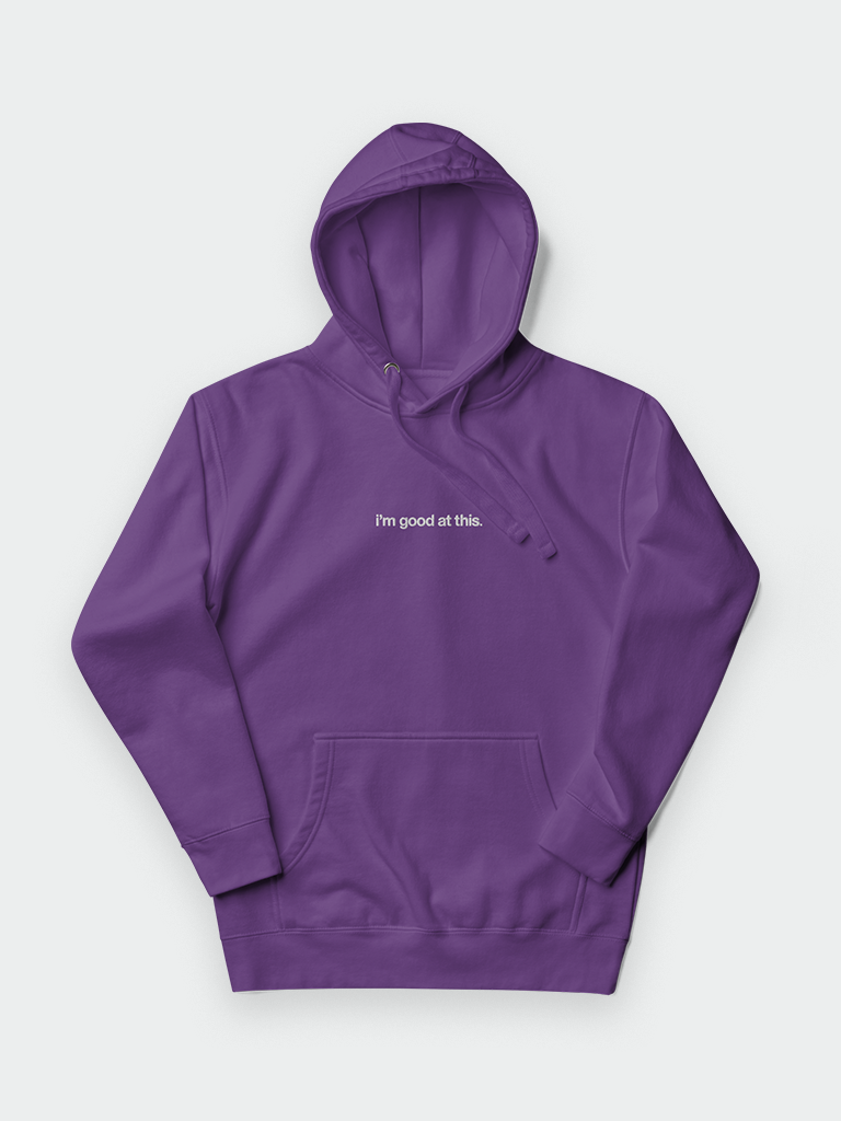 embroidered hoodie