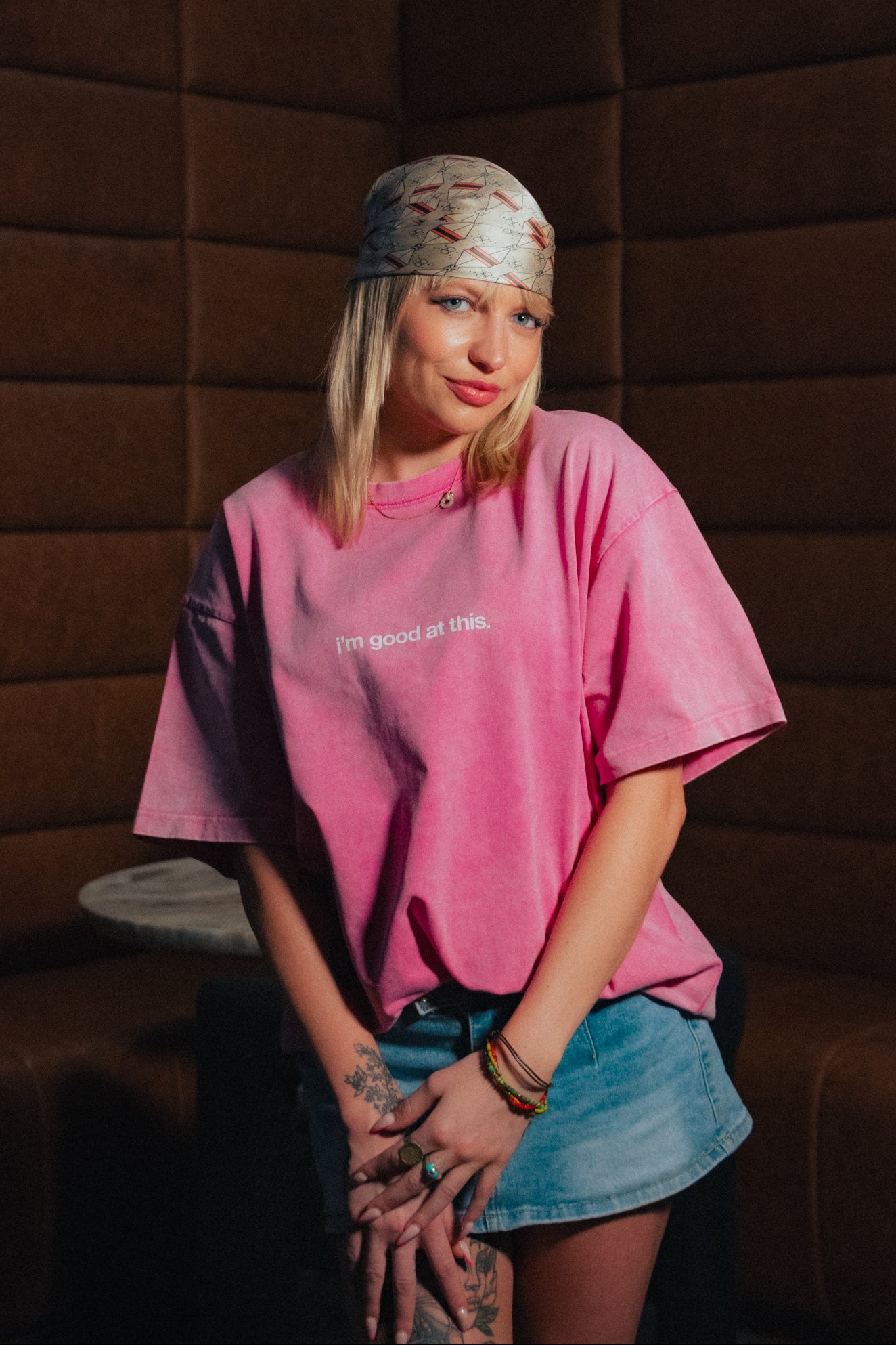 signature tee – bubblegum