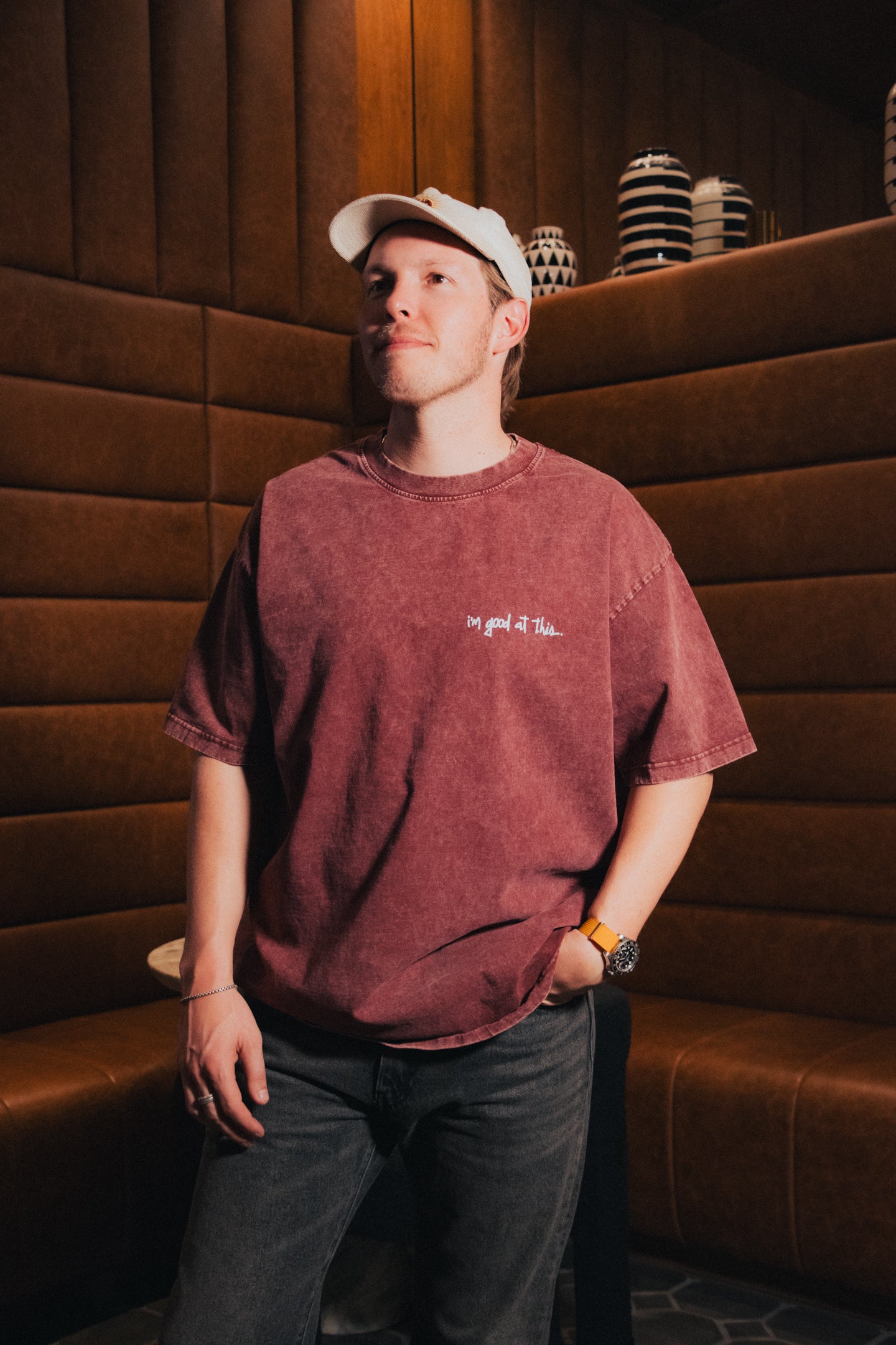 open your mind tee – crimson