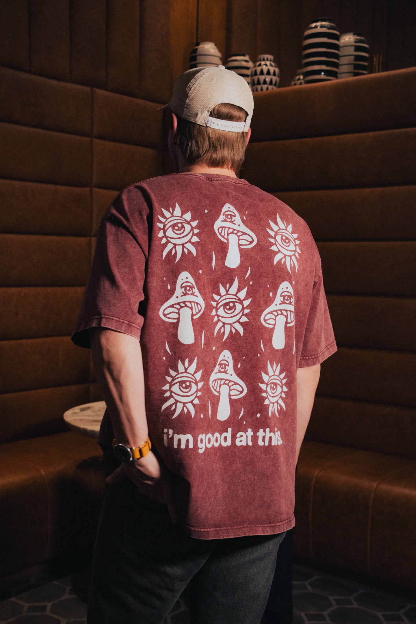 open your mind tee – crimson