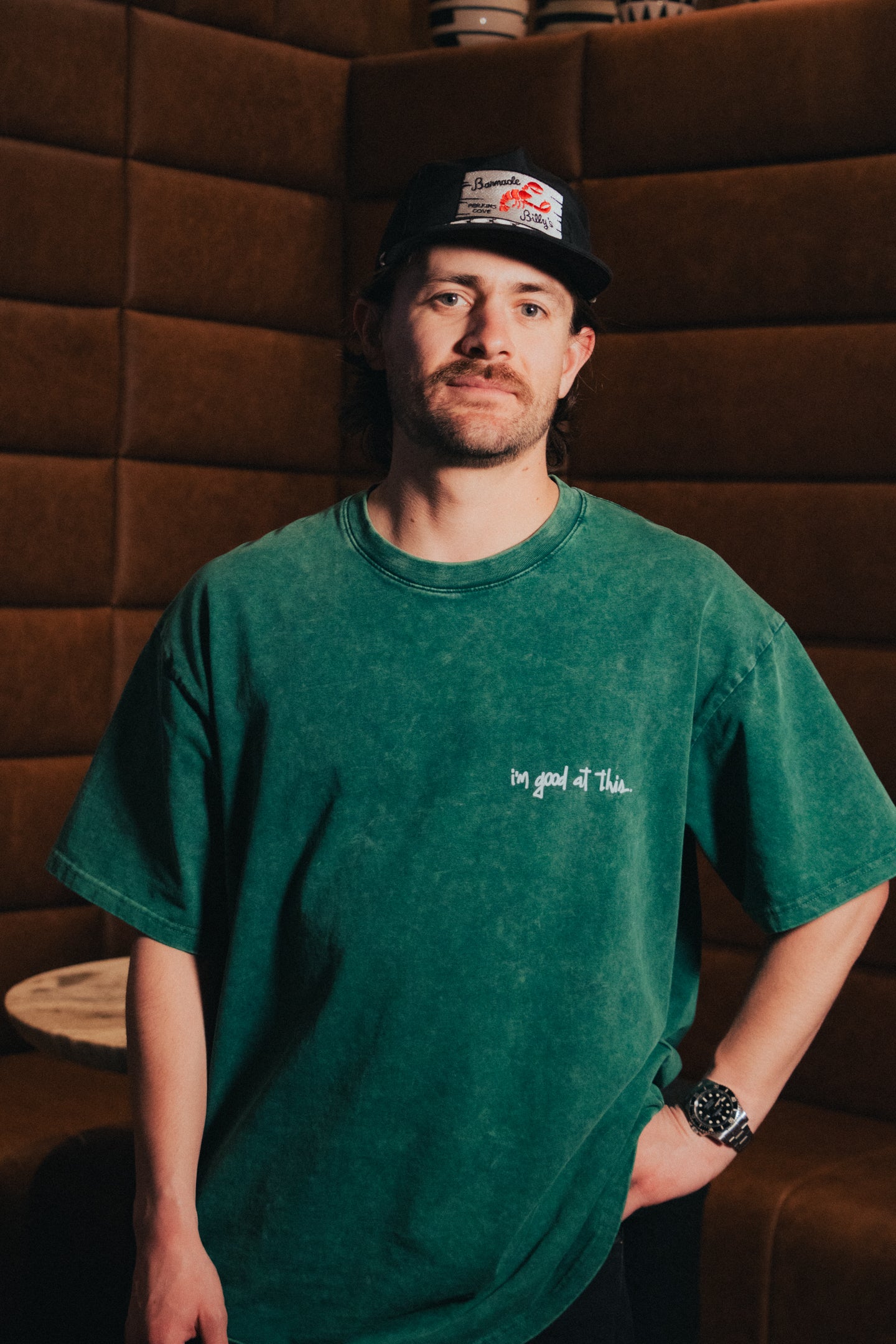 open your mind tee – moss