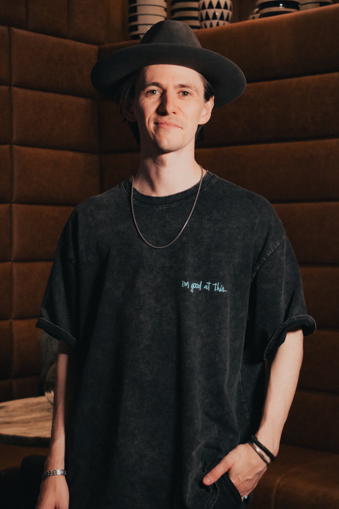 open your mind tee – charcoal
