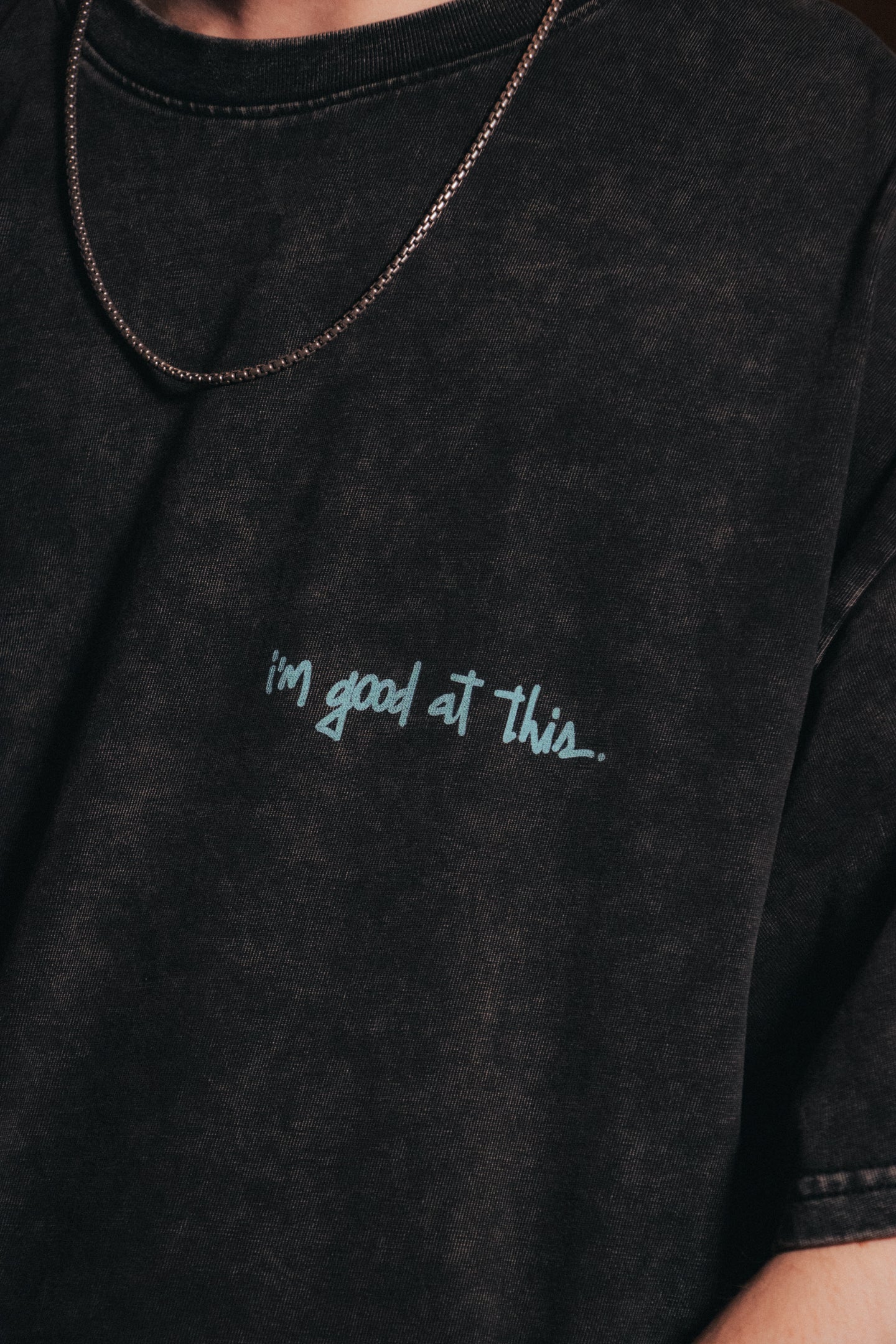 open your mind tee – charcoal