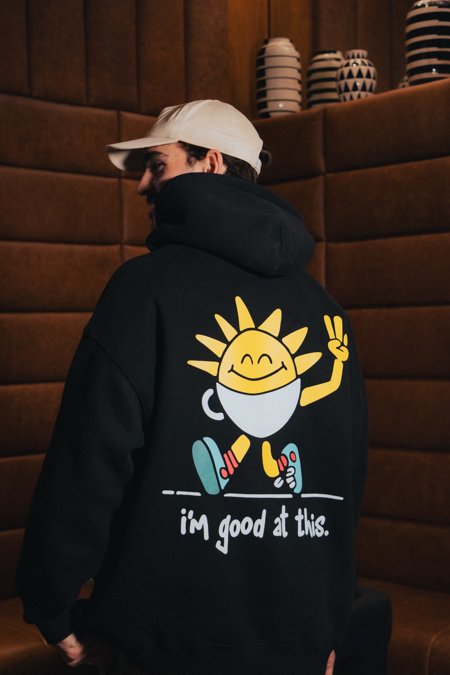 coffee sessions hoodie – black