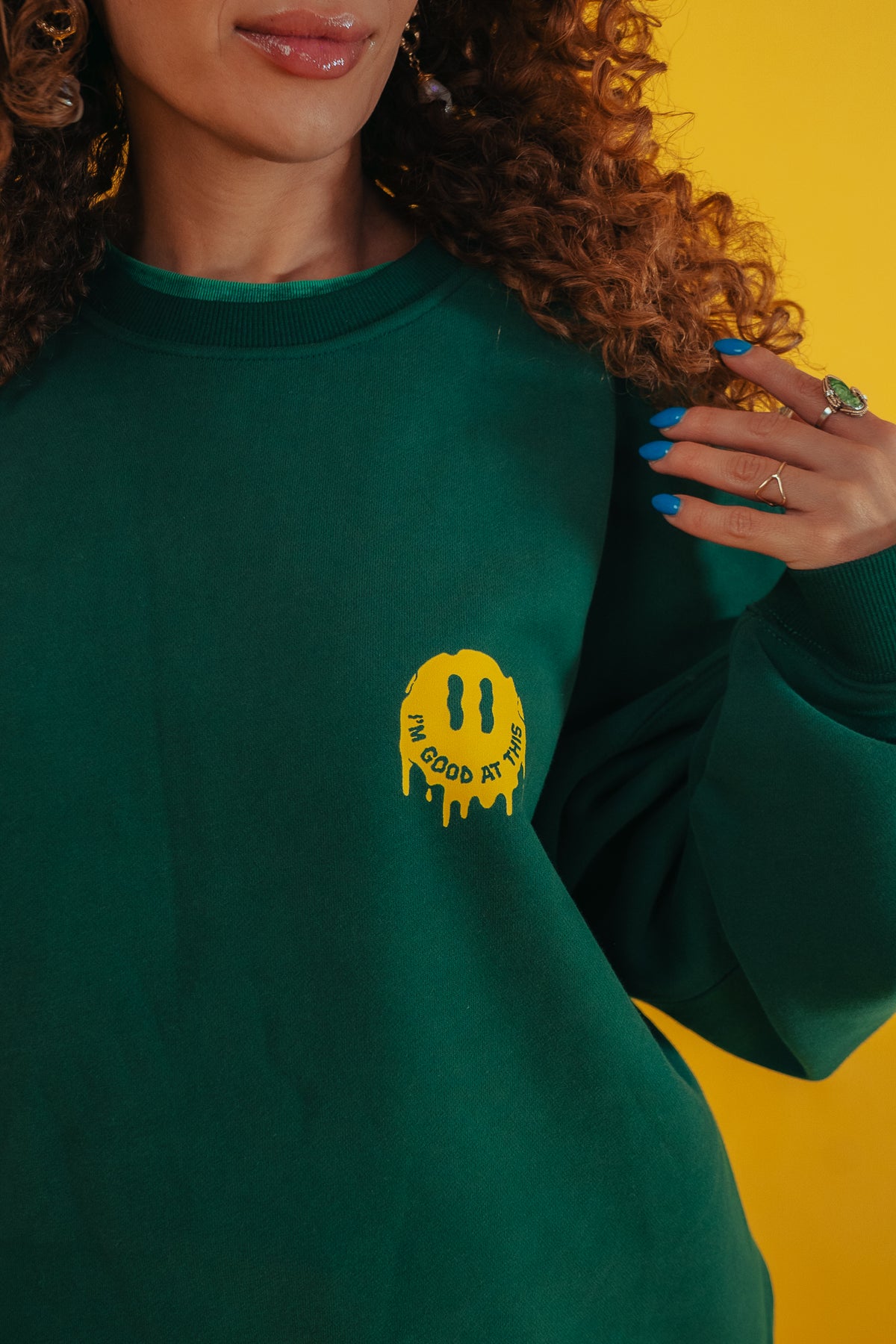 drip smiley crew – forest