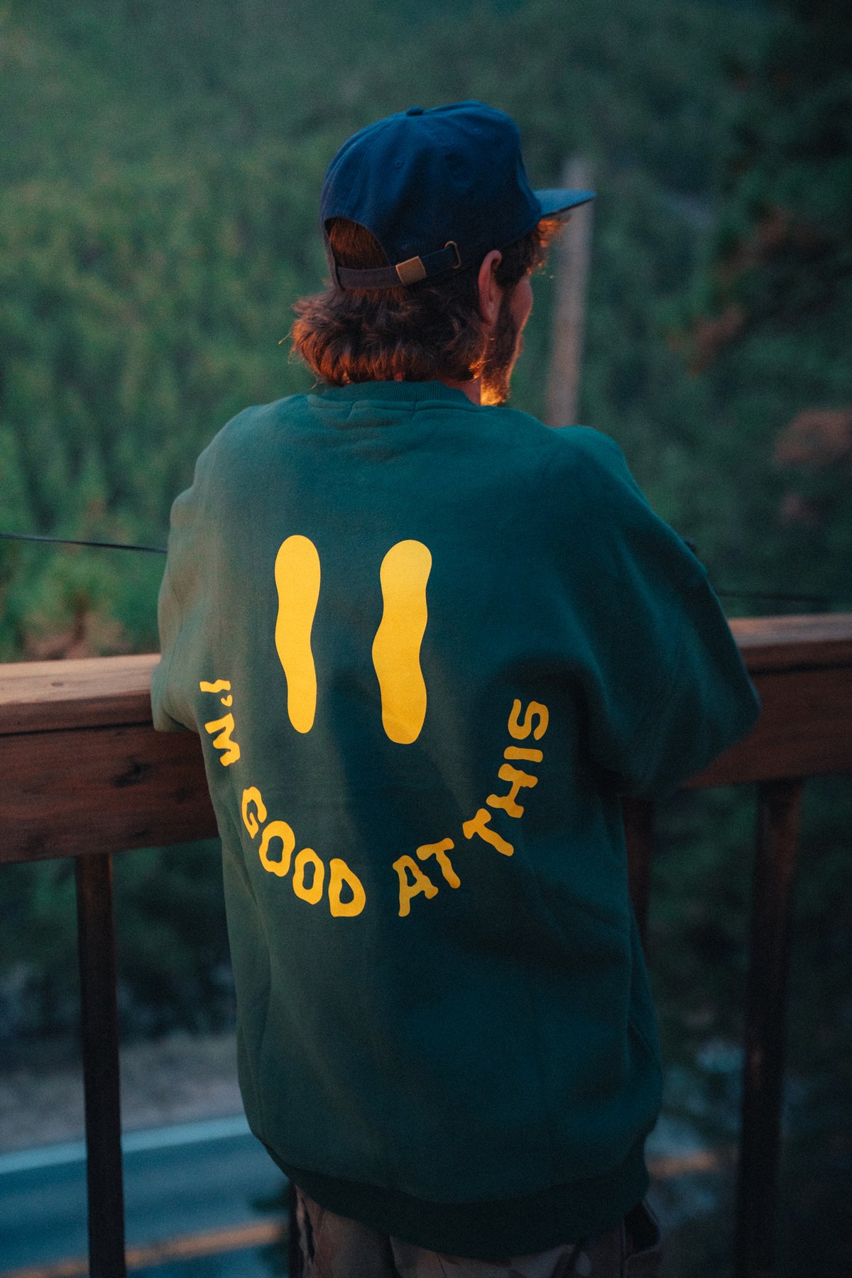 drip smiley crew – forest