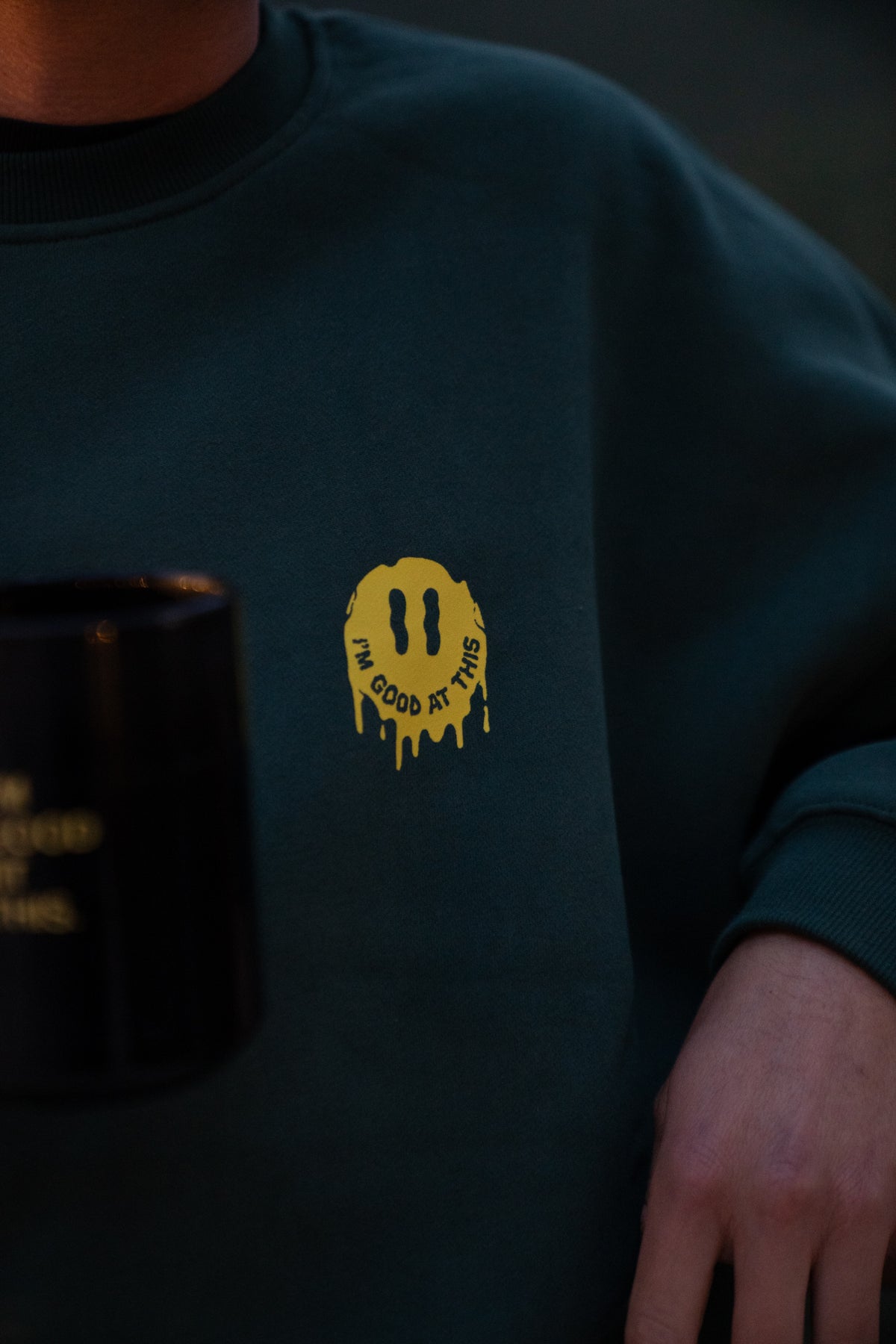 drip smiley crew – forest