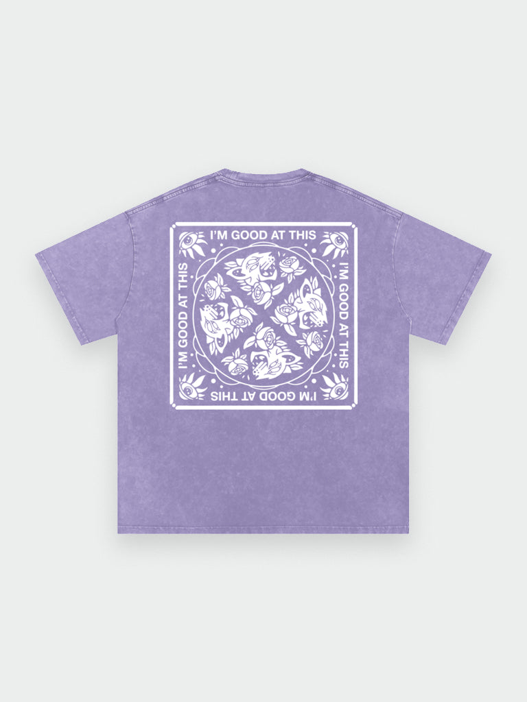 snow cats tee – lavender