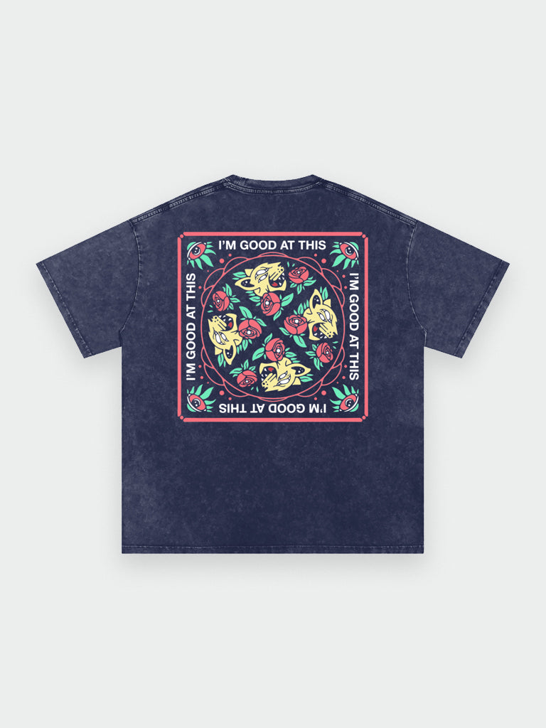 snow cats tee – royal blue