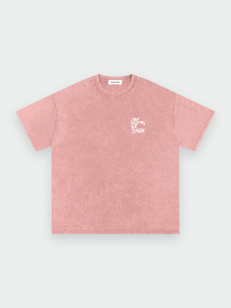 swirl tee – peach