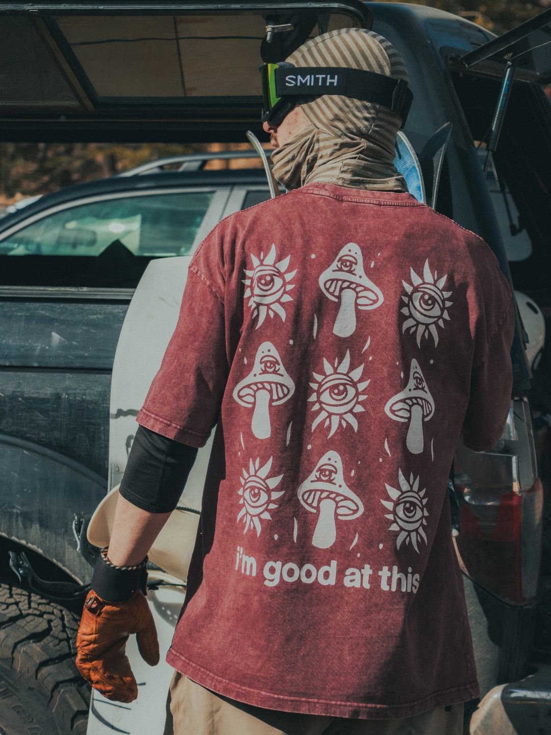 open your mind tee – crimson